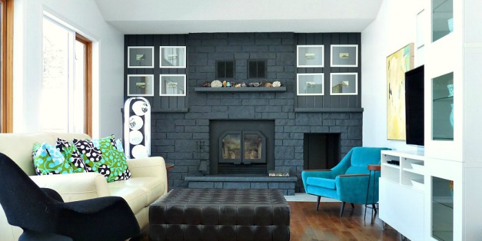 How to Know if a Painted Brick Fireplace Will Look Good in Michigan